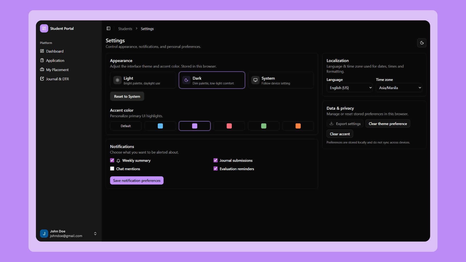 Cloud Based OJT Monitoring and Journal System