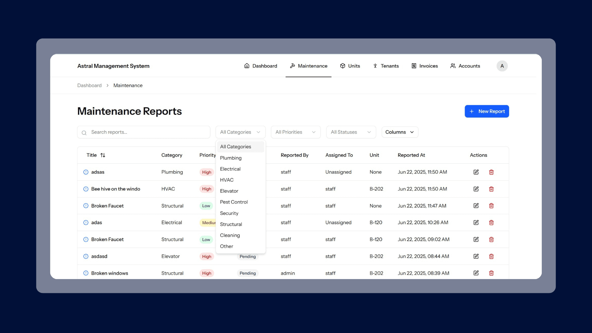 Astral Management System